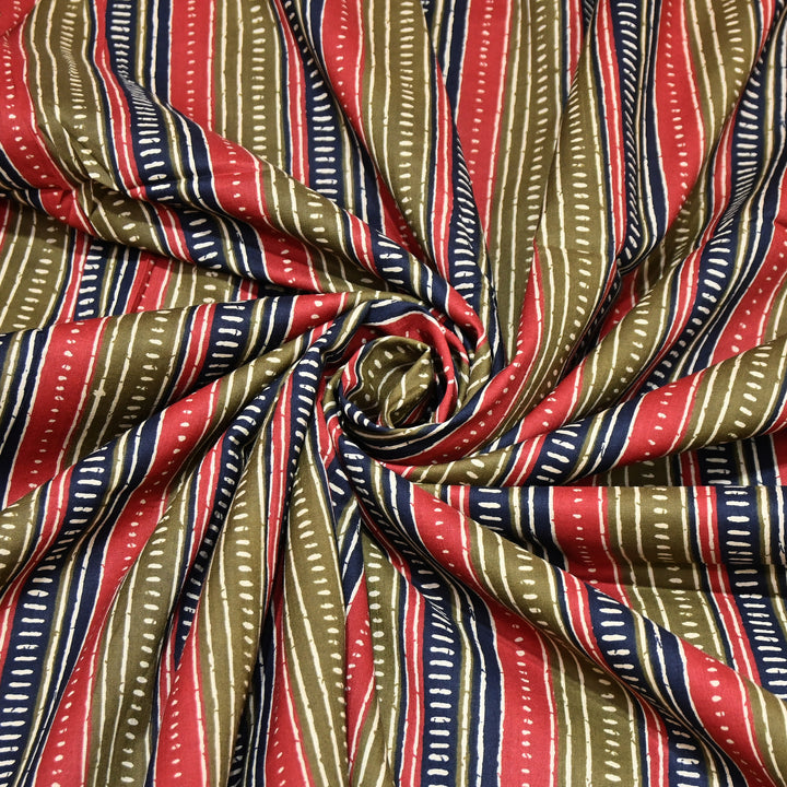 Premium Cotton Printed Fabric – Soft Breathable Designer Cotton Fabric - 000350-12