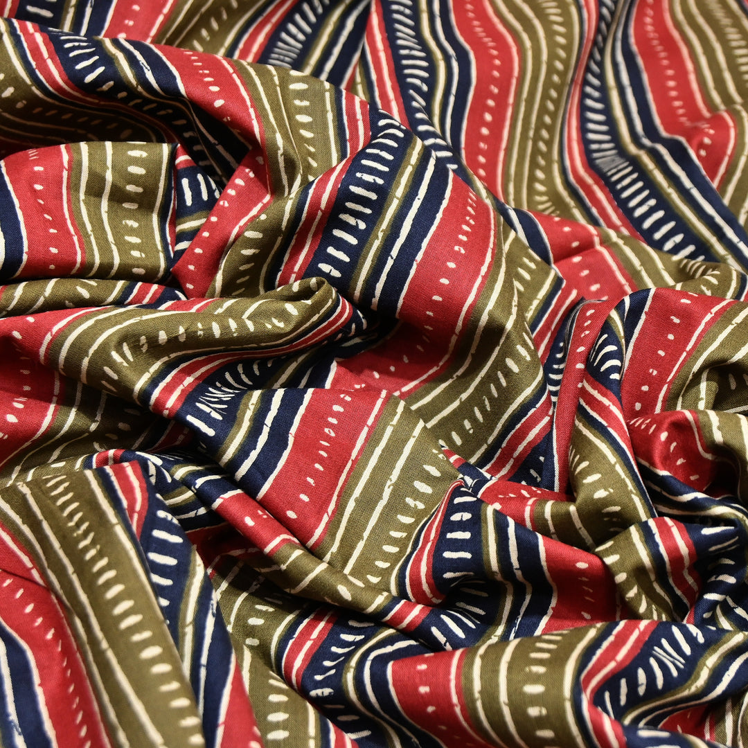 Premium Cotton Printed Fabric – Soft Breathable Designer Cotton Fabric - 000350-12