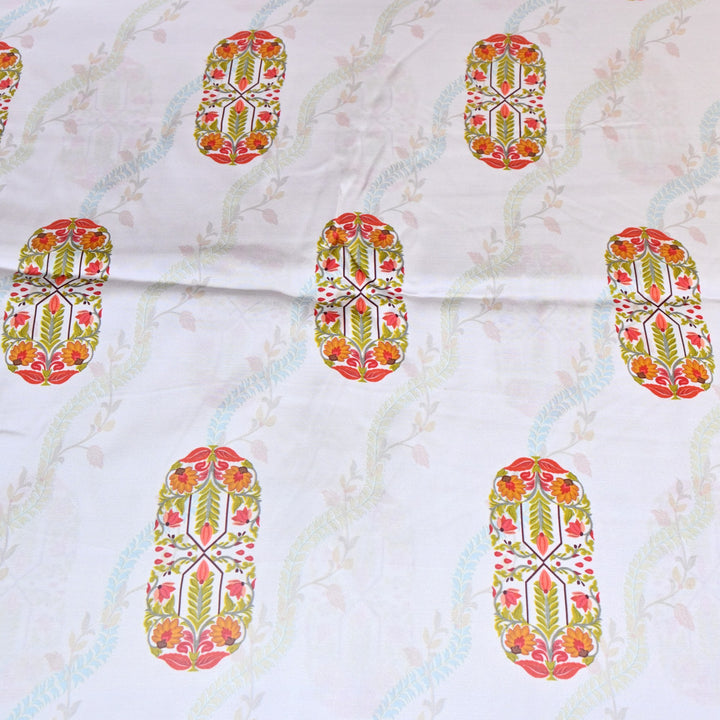 Modal Satin Digital Print Fabric  – Soft Luxury Printed Satin Fabric-001416-3