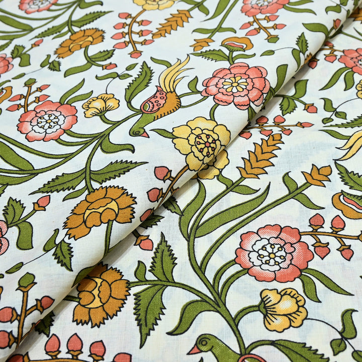 Premium Cotton Printed Fabric – Soft Breathable Designer Cotton Fabric - 000350-10