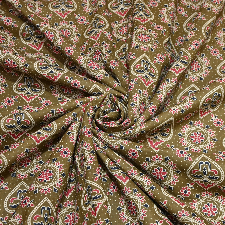 Premium Cotton Printed Fabric – Soft Breathable Designer Cotton Fabric - 000350-9