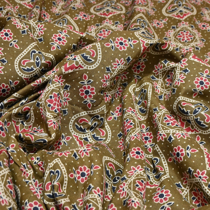 Premium Cotton Printed Fabric – Soft Breathable Designer Cotton Fabric - 000350-9