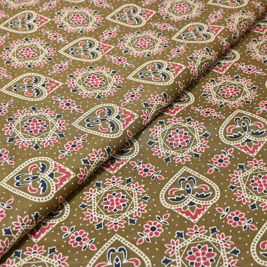 Premium Cotton Printed Fabric – Soft Breathable Designer Cotton Fabric - 000350-9