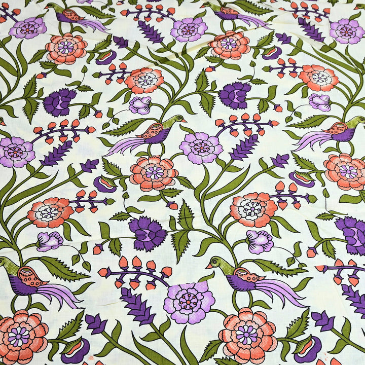 Premium Cotton Printed Fabric – Soft Breathable Designer Cotton Fabric - 000350-4