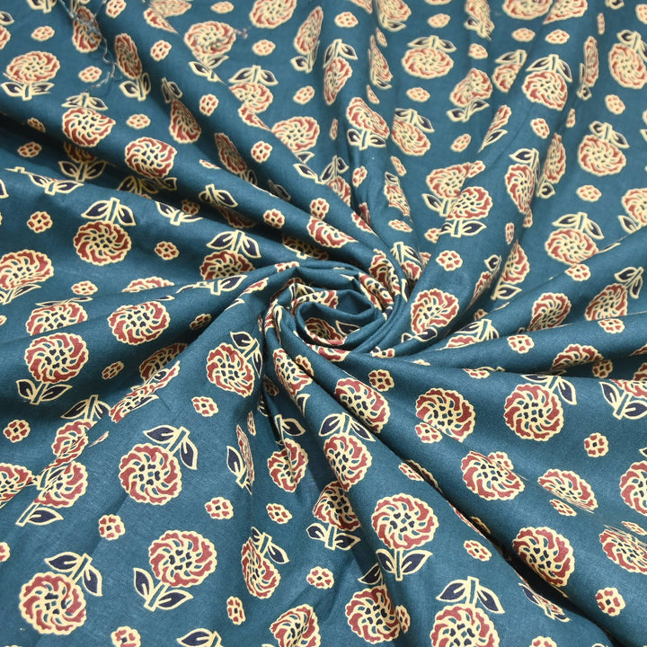 Premium Cotton Printed Fabric – Soft Breathable Designer Cotton Fabric - 000350-3