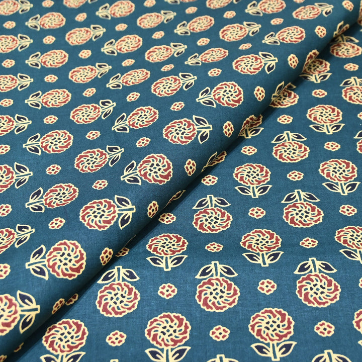 Premium Cotton Printed Fabric – Soft Breathable Designer Cotton Fabric - 000350-3