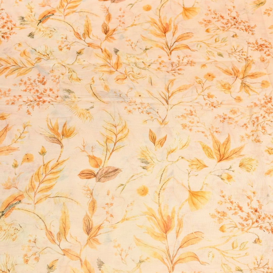 Multi Color Mul Chanderi Digital Print Fabric GT0185-17