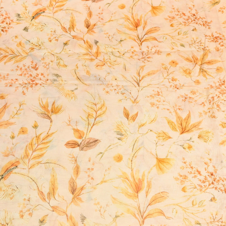 Multi Color Mul Chanderi Digital Print Fabric GT0185-17