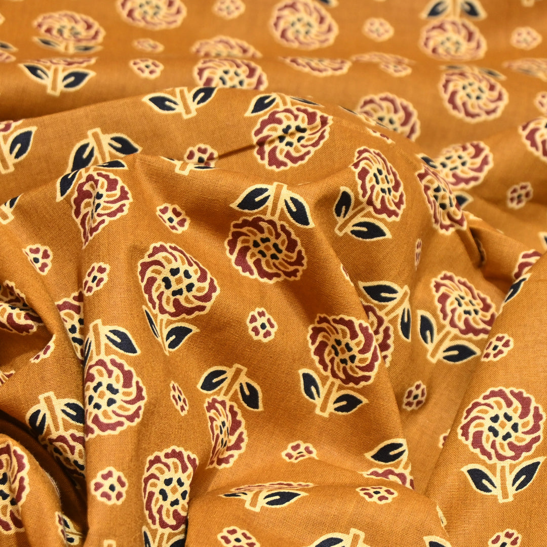 Premium Cotton Printed Fabric – Soft Breathable Designer Cotton Fabric - 000350-2