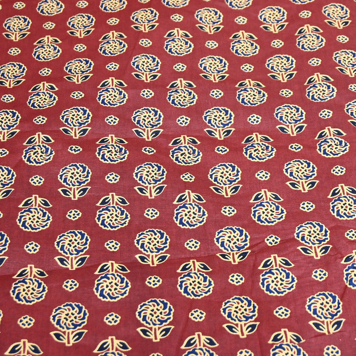 Premium Cotton Printed Fabric – Soft Breathable Designer Cotton Fabric - 000350-1