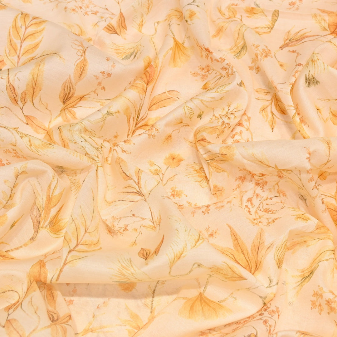Multi Color Mul Chanderi Digital Print Fabric GT0185-17