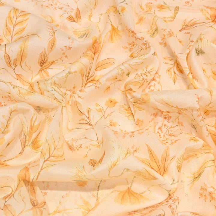 Multi Color Mul Chanderi Digital Print Fabric GT0185-17