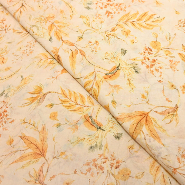 Multi Color Mul Chanderi Digital Print Fabric GT0185-17
