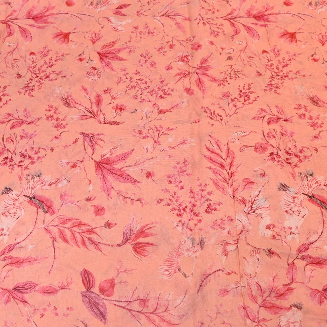 Multi Color Mul Chanderi Digital Print Fabric GT0185-19