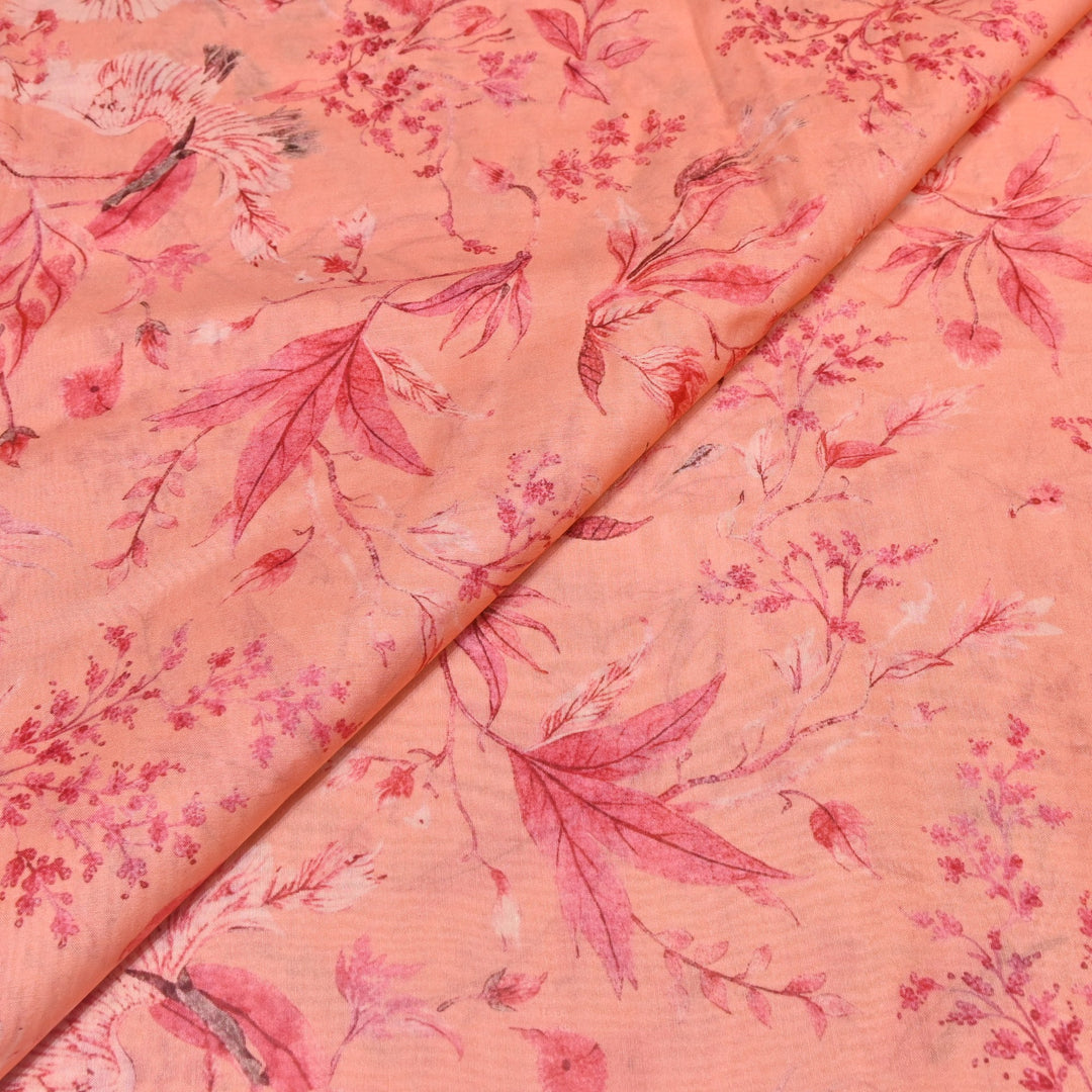 Multi Color Mul Chanderi Digital Print Fabric GT0185-19