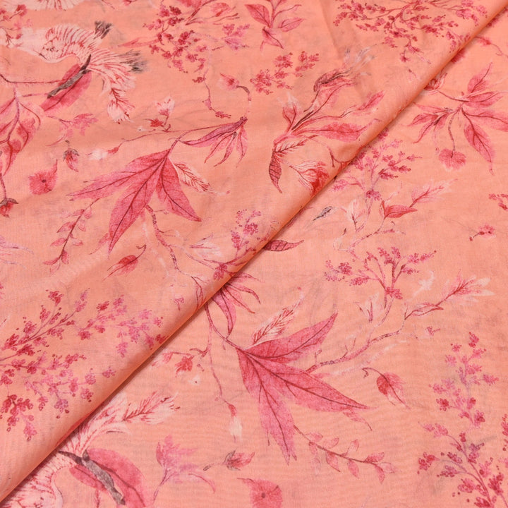 Multi Color Mul Chanderi Digital Print Fabric GT0185-19