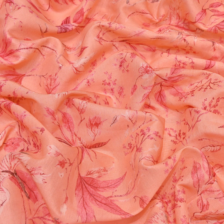 Multi Color Mul Chanderi Digital Print Fabric GT0185-19