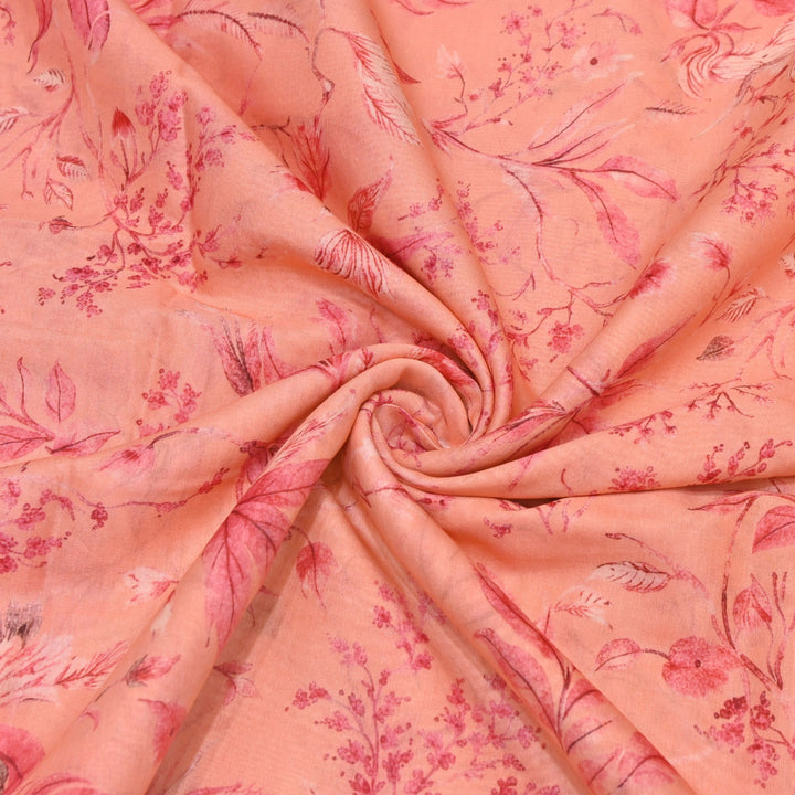 Multi Color Mul Chanderi Digital Print Fabric GT0185-19