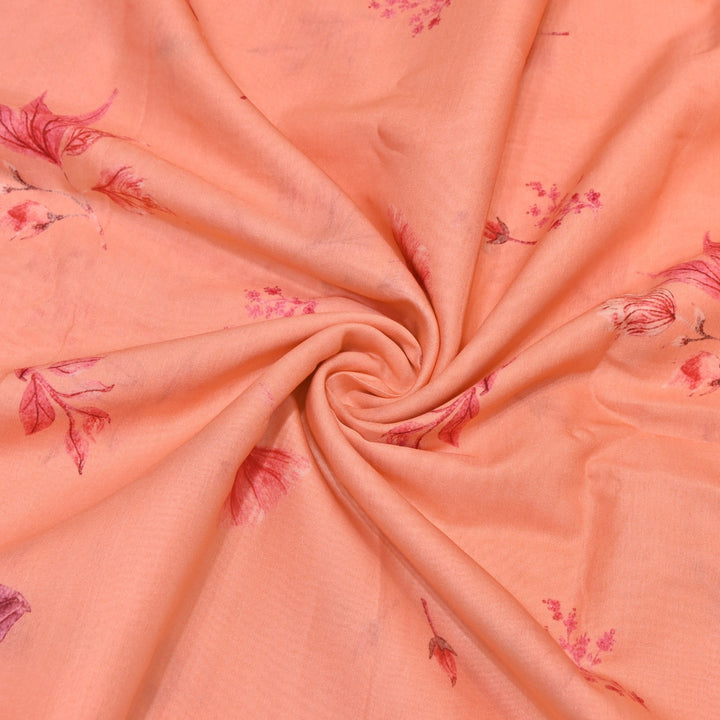 Multi Color Mul Chanderi Digital Print Fabric GT0185-20