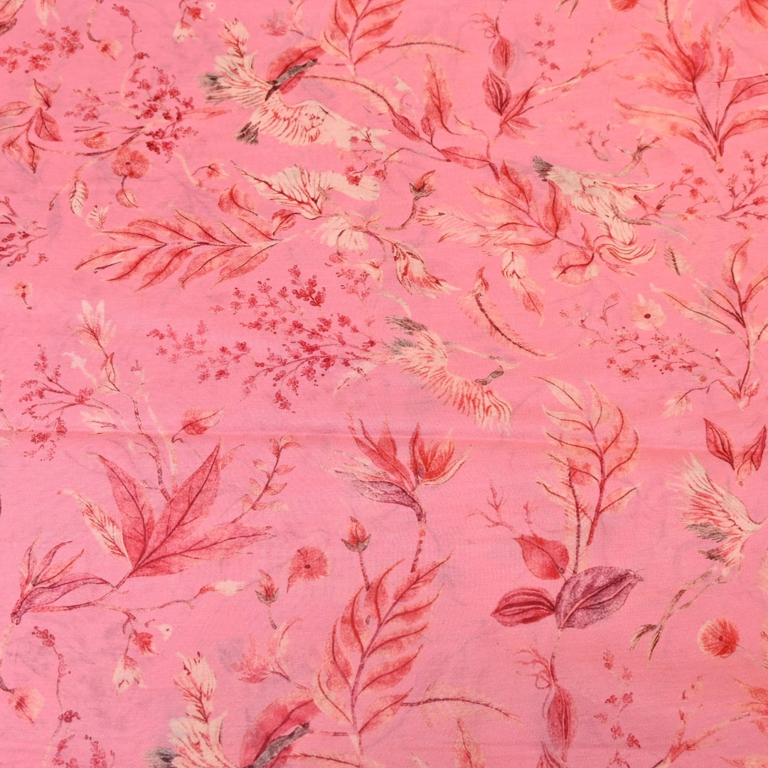 Multi Color Mul Chanderi Digital Print Fabric GT0185-21