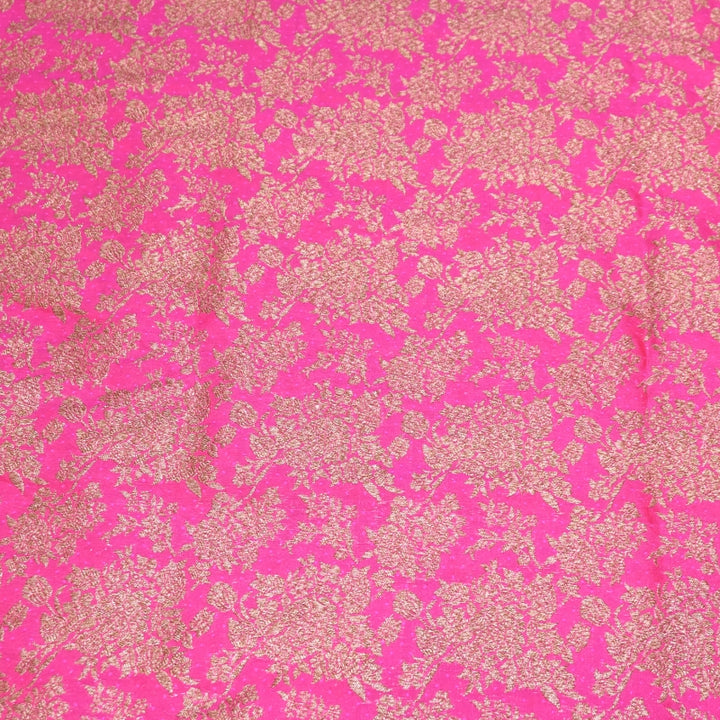 Premium Katan Meena Zari Booti Brocade Fabric | Designer Ethnic Wear Material | H00425-1