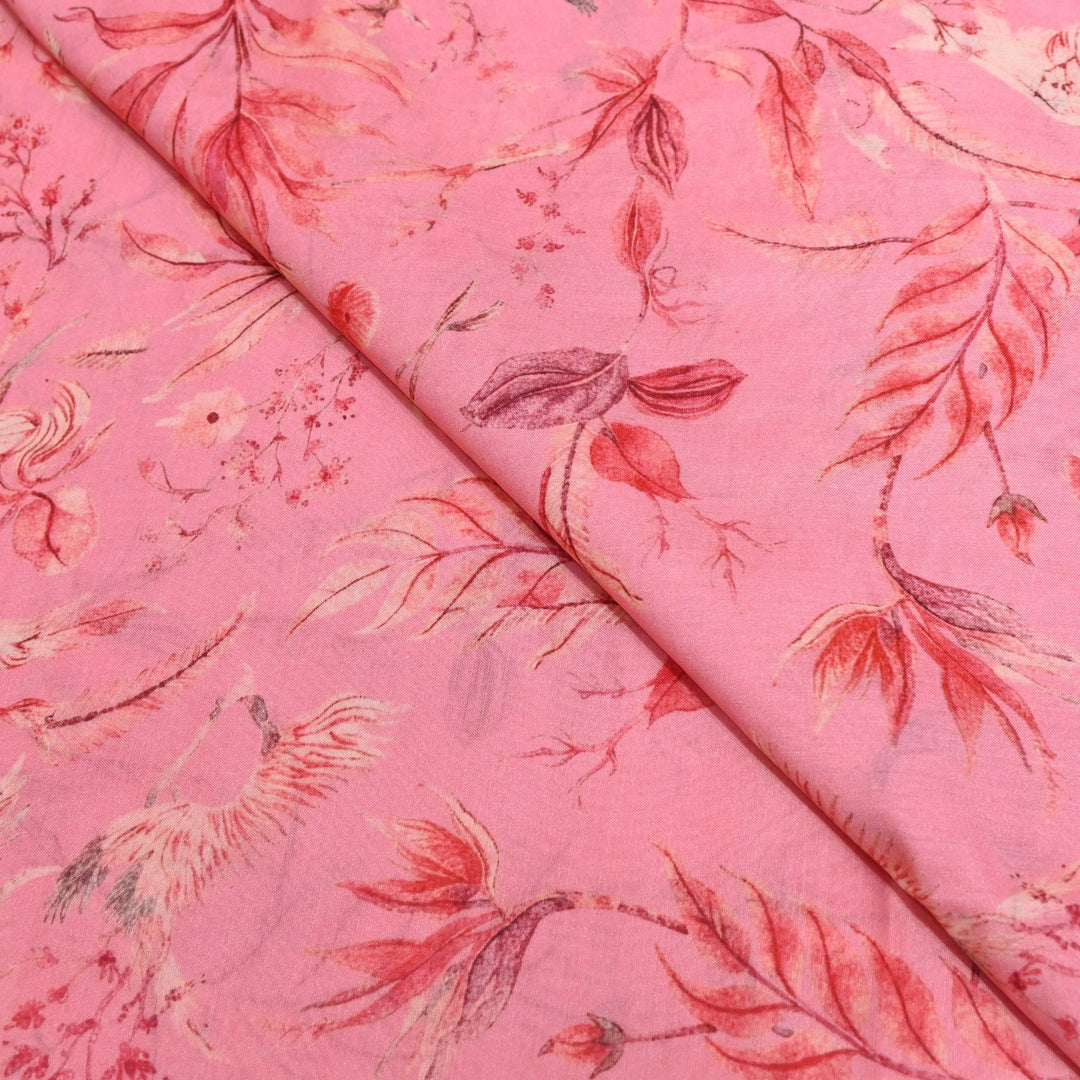 Multi Color Mul Chanderi Digital Print Fabric GT0185-21
