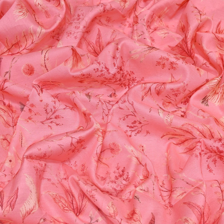 Multi Color Mul Chanderi Digital Print Fabric GT0185-21