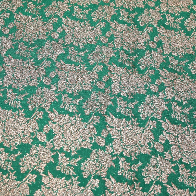 Premium Katan Meena Zari Booti Brocade Fabric | Designer Ethnic Wear Material | H00425-2