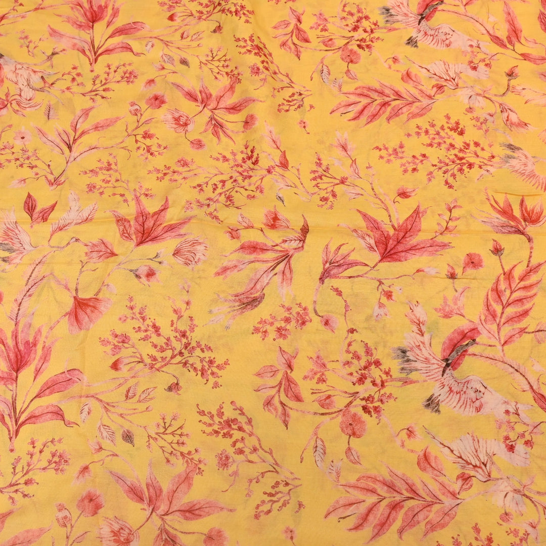 Multi Color Mul Chanderi Digital Print Fabric GT0185-23
