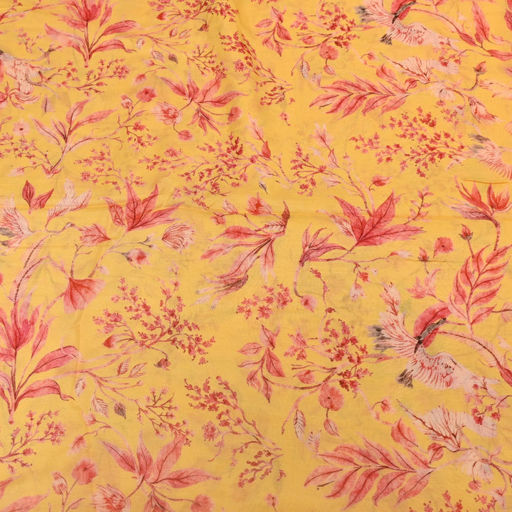 Multi Color Mul Chanderi Digital Print Fabric GT0185-23