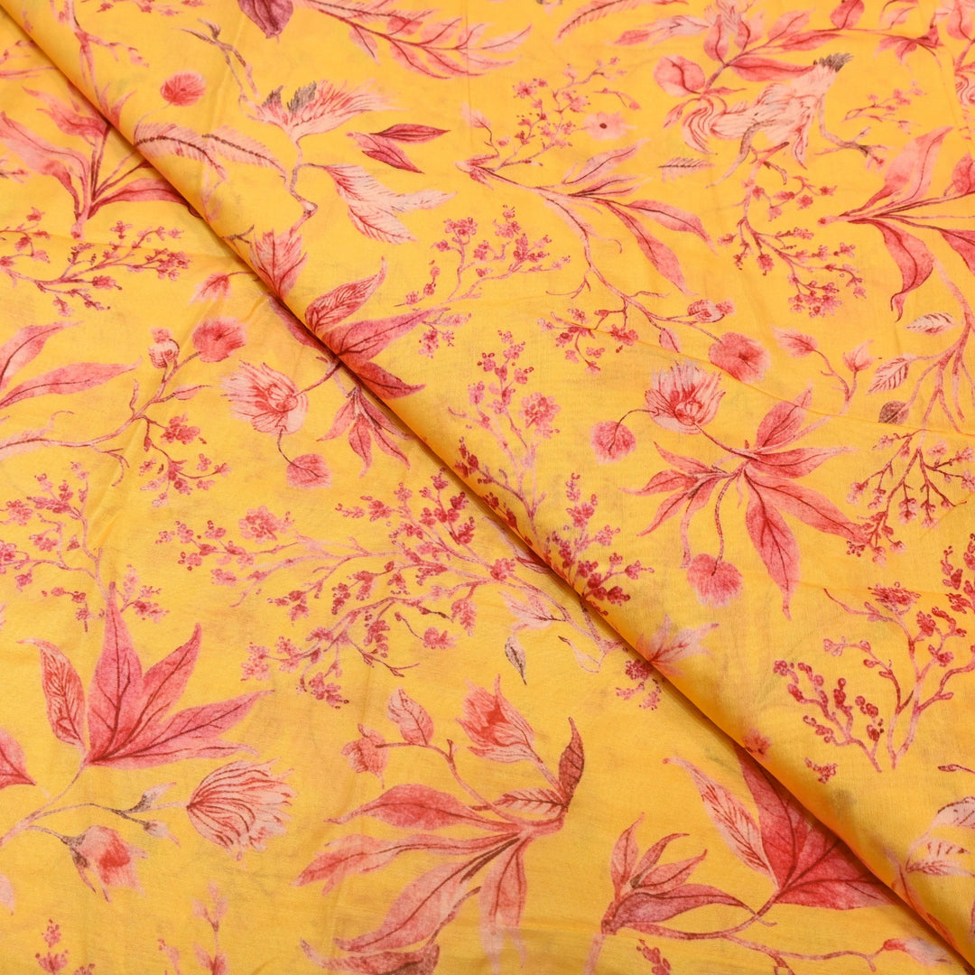 Multi Color Mul Chanderi Digital Print Fabric GT0185-23