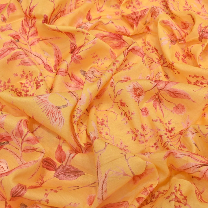 Multi Color Mul Chanderi Digital Print Fabric GT0185-23