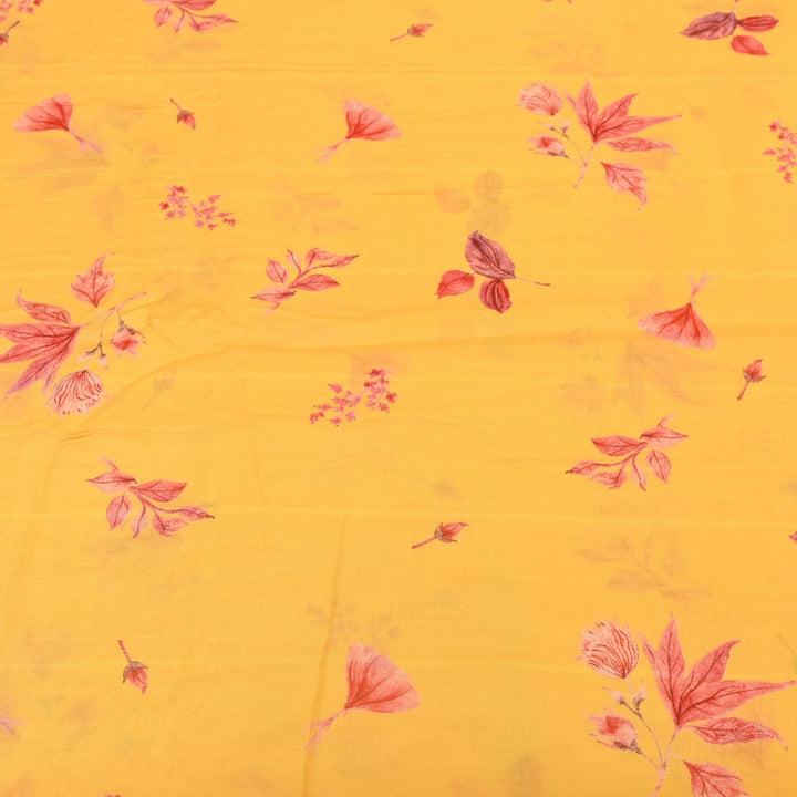 Multi Color Mul Chanderi Digital Print Fabric GT0185-24