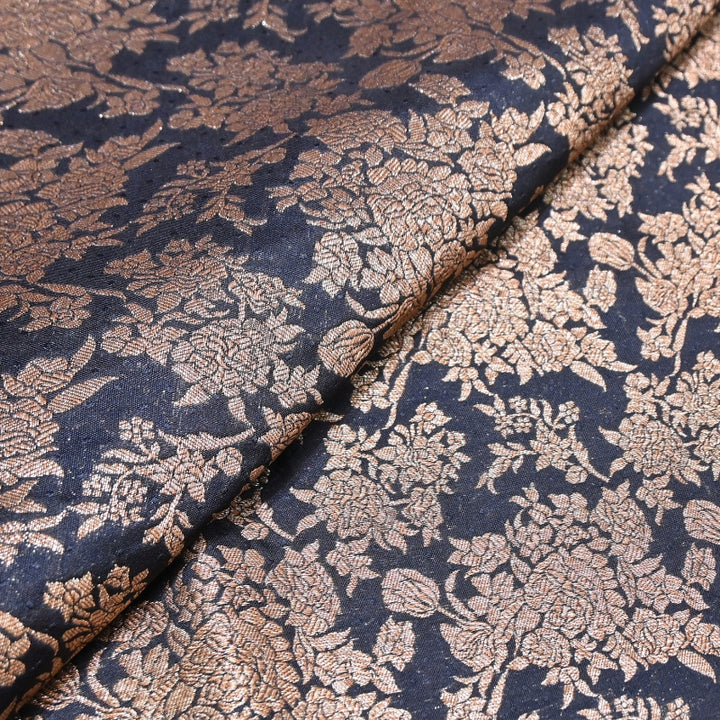 Premium Katan Meena Zari Booti Brocade Fabric | Designer Ethnic Wear Material | H00425-7