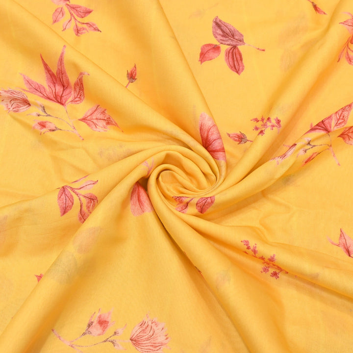 Multi Color Mul Chanderi Digital Print Fabric GT0185-24