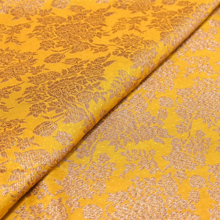 Premium Katan Meena Zari Booti Brocade Fabric | Designer Ethnic Wear Material | H00425-9