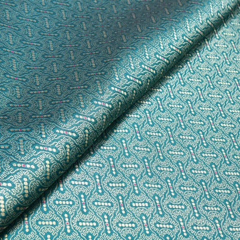 Katan Silk Meena Embossed Brocade Fabric – Premium Designer Zari Fabric - AMB425-1