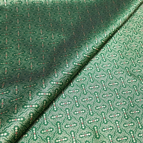 Katan Silk Meena Embossed Brocade Fabric – Premium Designer Zari Fabric - AMB425-2