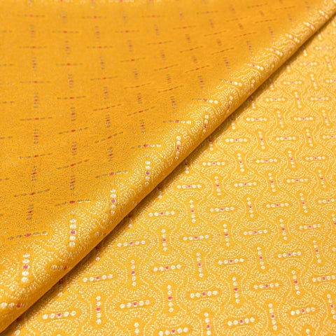 Katan Silk Meena Embossed Brocade Fabric – Premium Designer Zari Fabric - AMB425-5