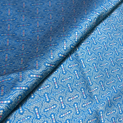 Katan Silk Meena Embossed Brocade Fabric – Premium Designer Zari Fabric - AMB425-6