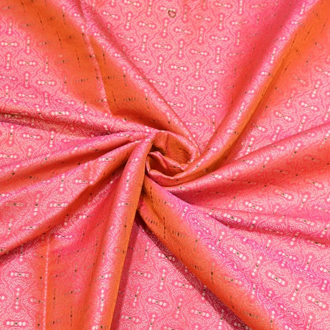 Katan Silk Meena Embossed Brocade Fabric – Premium Designer Zari Fabric - AMB425-7