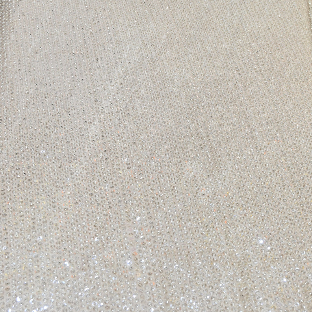 Luxury Imported Heavy Sequins Embroidered Net Fabric - MBL923-01