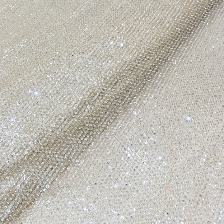 Luxury Imported Heavy Sequins Embroidered Net Fabric - MBL923-01