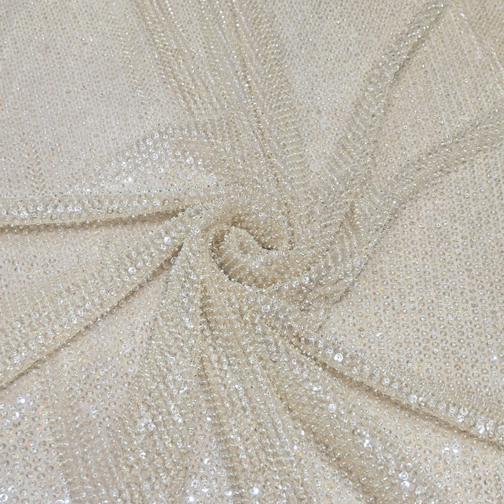 Luxury Imported Heavy Sequins Embroidered Net Fabric - MBL923-01