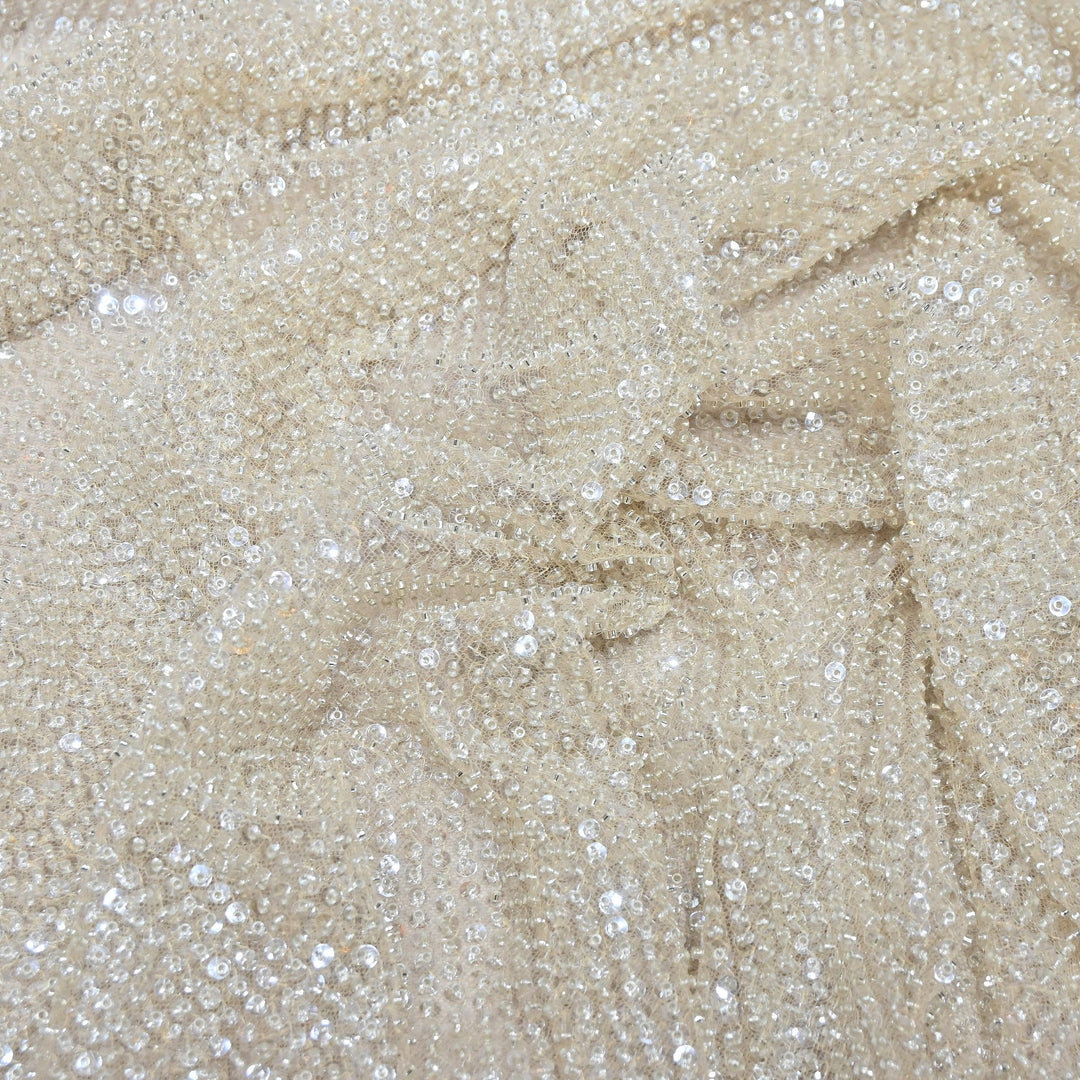 Luxury Imported Heavy Sequins Embroidered Net Fabric - MBL923-01