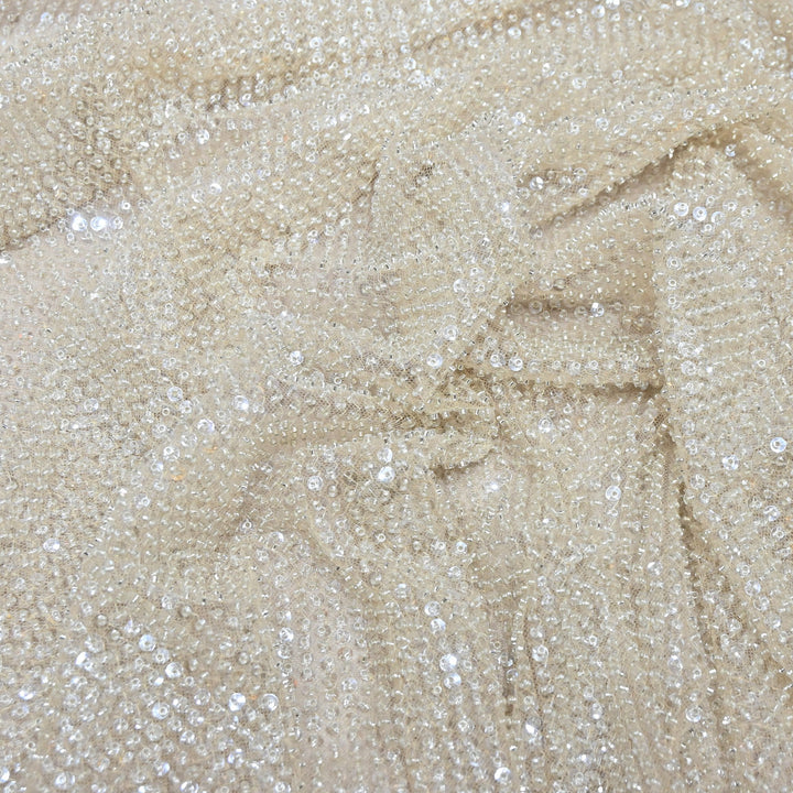 Luxury Imported Heavy Sequins Embroidered Net Fabric - MBL923-01
