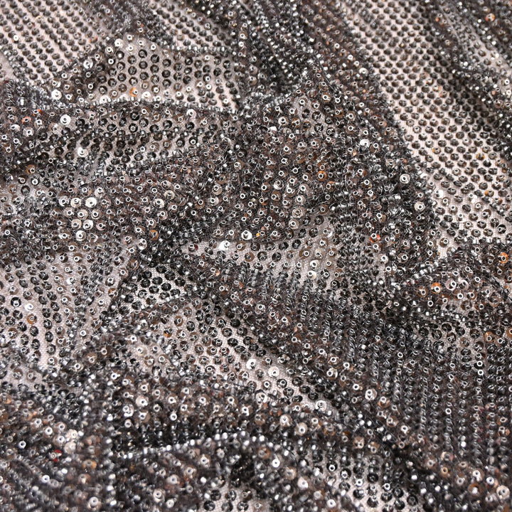 Luxury Imported Heavy Sequins Embroidered Net Fabric - MBL923-03