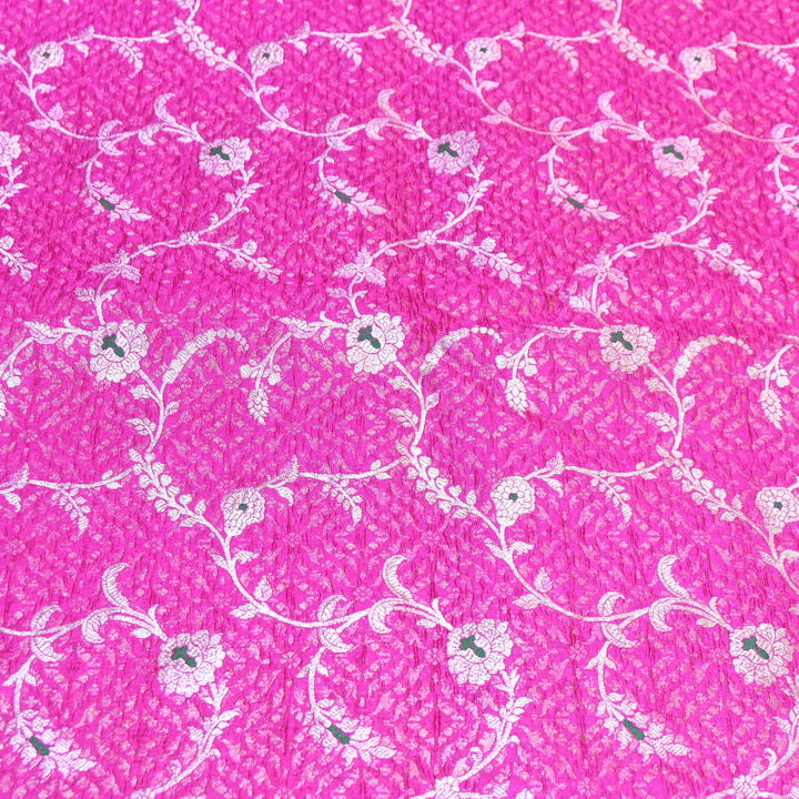 Pure Raw Mango Mina Booti Brocade Fabric – Traditional Woven Designer Fabric - RAW975-3