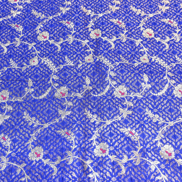 Pure Raw Mango Mina Booti Brocade Fabric – Traditional Woven Designer Fabric - RAW975-4