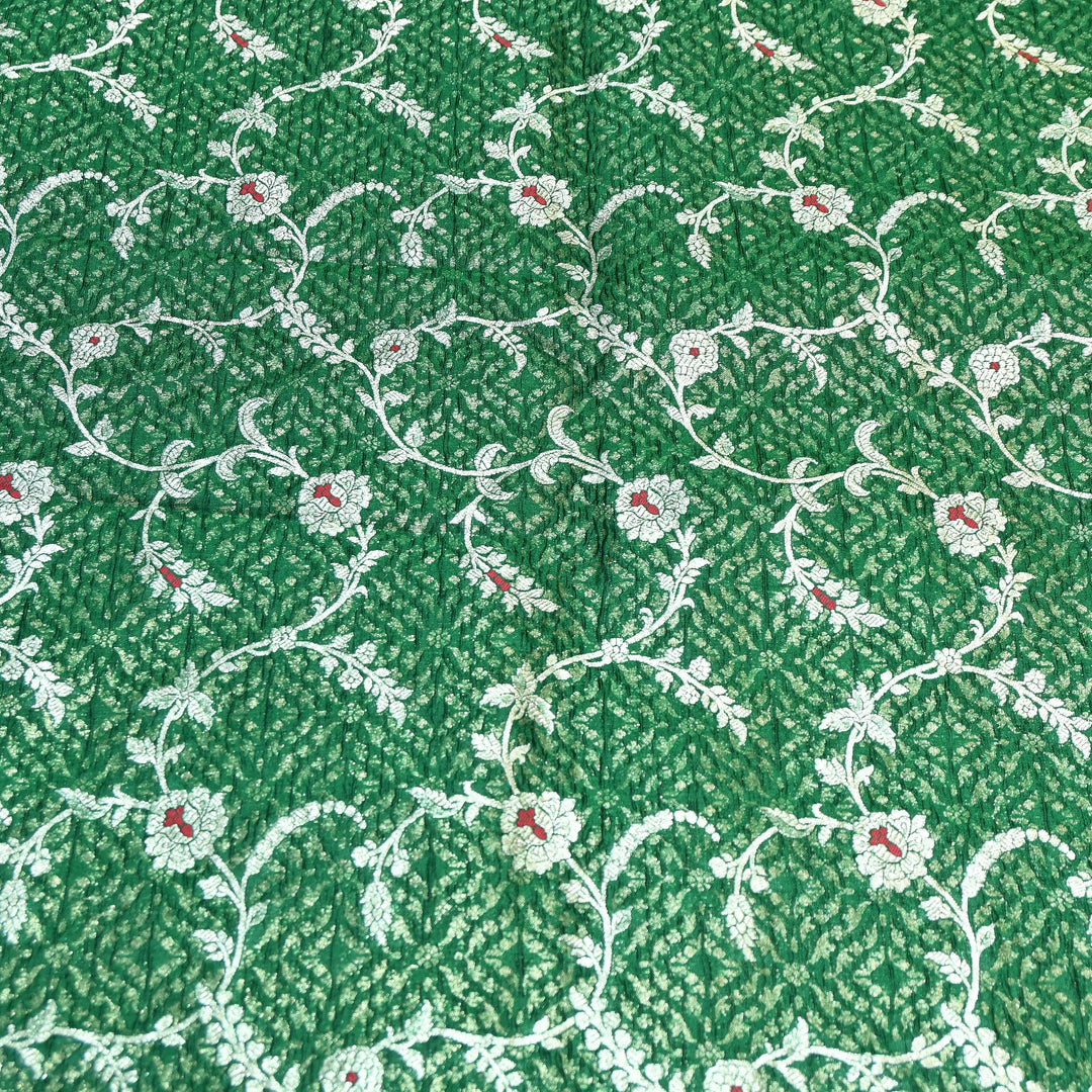 Pure Raw Mango Mina Booti Brocade Fabric – Traditional Woven Designer Fabric - RAW975-7
